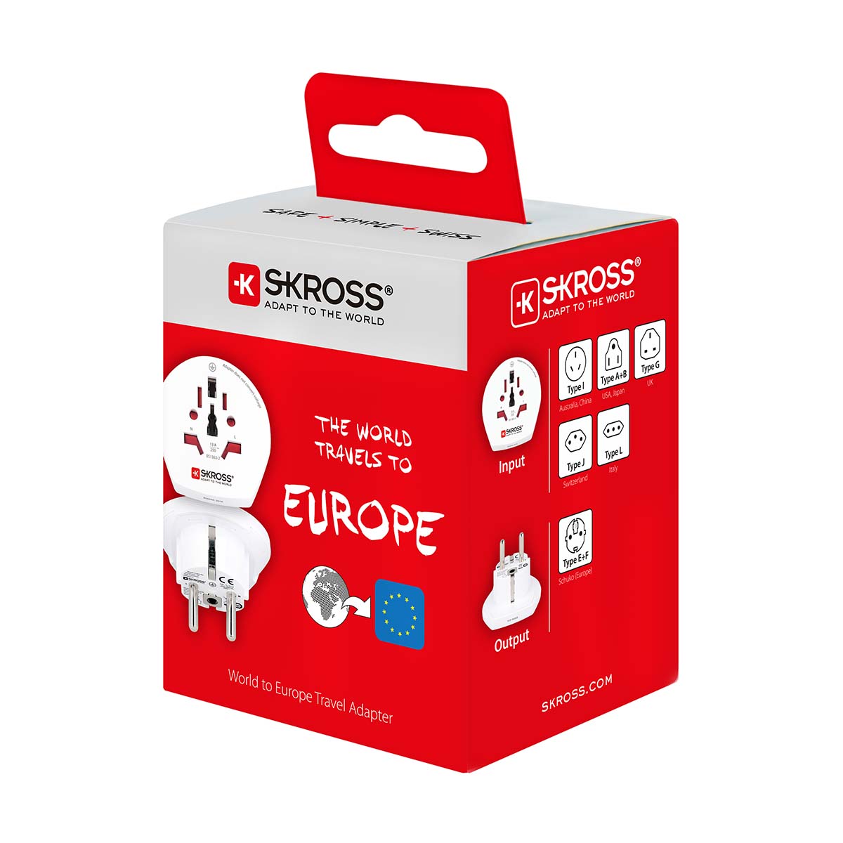 Adaptateur de voyage Prise mondiale vers Europe - Accessoire téléphonie Nedis - 5