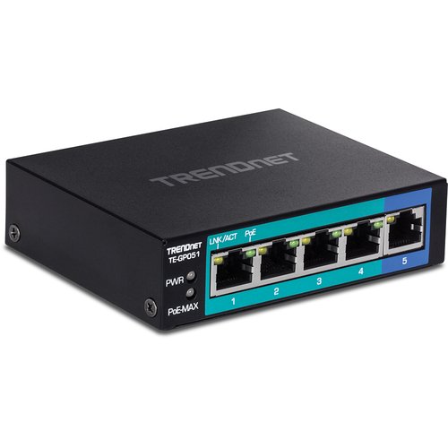TrendNet TE-GP051 - 5 (ports)/10/100/1000/Avec POE/Non manageable