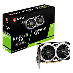 Grosbill Carte graphique MSI GTX 1650 D6 VENTUS XS OCV1 -GTX1650/4G/DVI/HDMI/DP