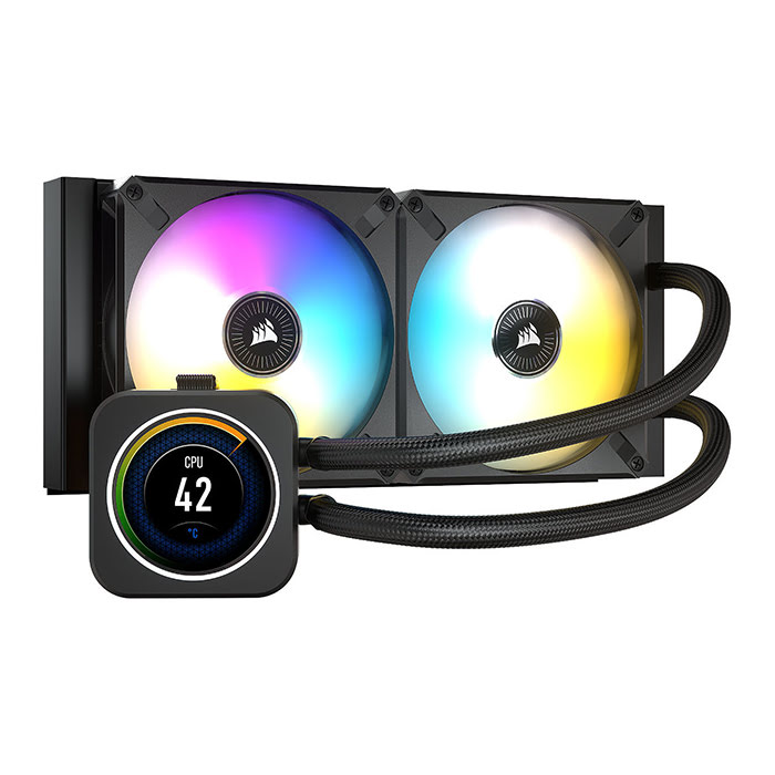 Corsair iCUE H100i ELITE LCD Liquid 2x120 - CW-9060061-WW - Watercooling - 0