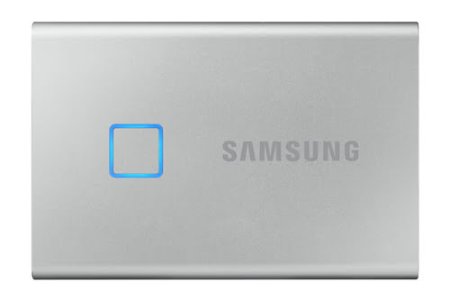 Samsung Portable T7 Touch 500Go USB3.2 Gen.2 Silver (MU-PC500S/WW) - Achat / Vente Disque SSD externe sur grosbill.com - 0