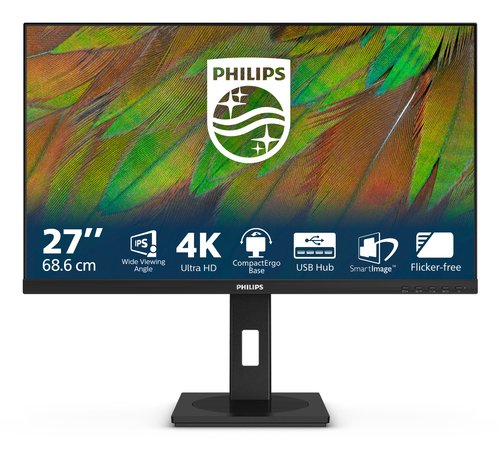 Philips 27B1N3800 Moniteur Ultra HD 27 Pouces réglable en Hauteur Haut parleurs Adaptive Sync 3840x2160 60 Hz 2X HDMI 2.0 1x DisplayPort 1.4 Hub USB - vue 6