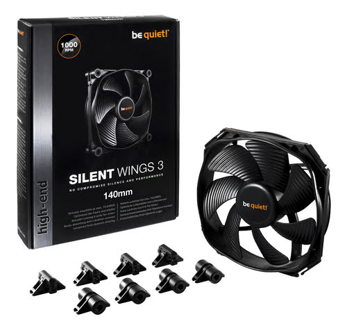 Be quiet! Shadow Wings 2 Ventilateur Boitier, 14cm Taille, Blanc