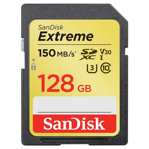 Sandisk Extreme SDXC Card 128GB 150MB/s V30 UHS