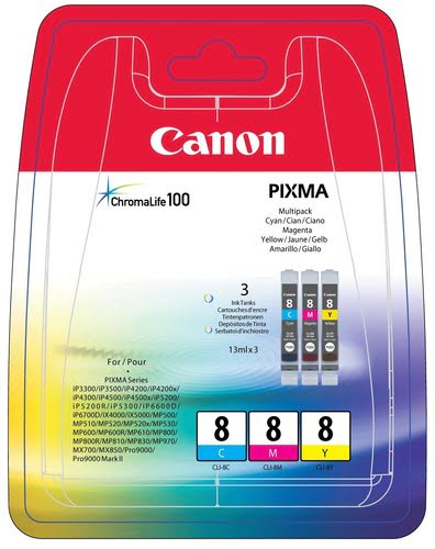 Canon Ink/CLI-8 BJ Cartridge CMY BLIST - Achat / Vente Consommable imprimante sur grosbill.com - 0