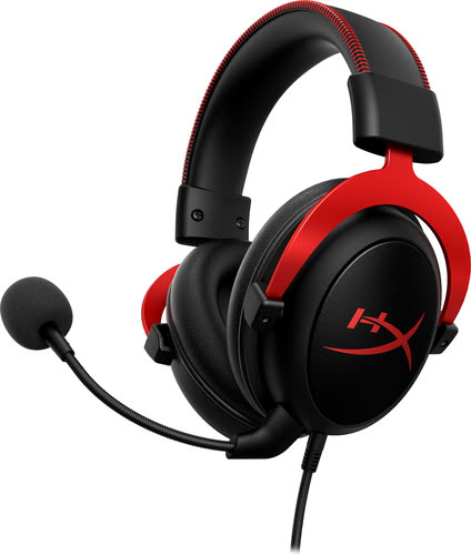 HyperX Cloud II Red Stereo Noir - Micro-casque - grosbill.com - 1