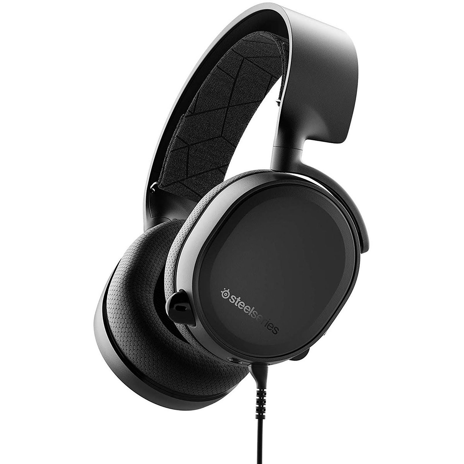 SteelSeries Arctis 3 Noir Stereo Noir - Micro-casque - grosbill.com - 0