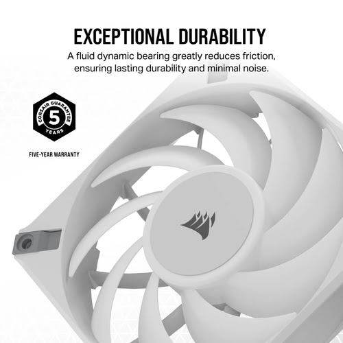 Corsair iCUE AF120 Elite RGB 120 mm Blanc - Ventilateur boîtier - 2