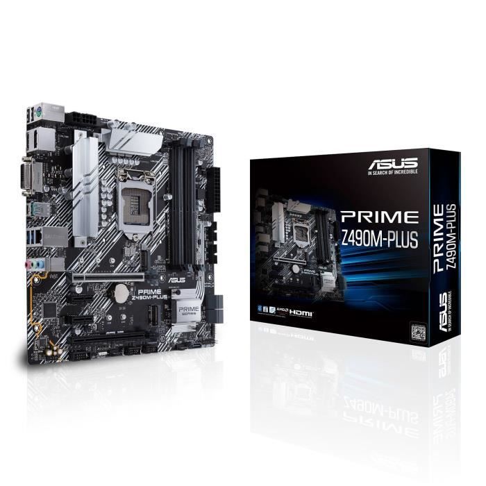 Asus PRIME Z490M-PLUS Micro-ATX  - Carte mère Asus - grosbill.com - 0