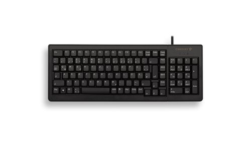 Cherry G84-5200 COMPACT KEYBOARD, Clavier filaire miniature, USB/PS2, noir, AZERTY - FR