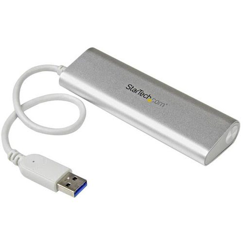 4 Port Portable USB 3.0 Hub - Aluminum - Achat / Vente sur grosbill.com - 1