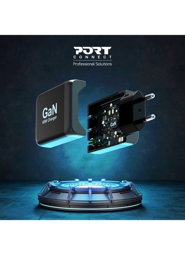 POWER SUPPLY 65 W - TYPE C GaN - EU - Accessoire PC portable Port - 8