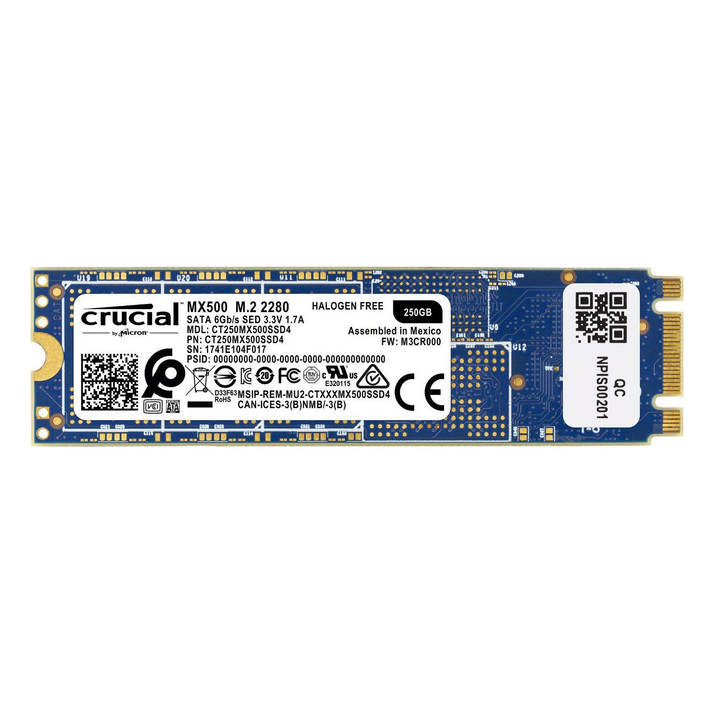 Crucial MX500  M.2 - Disque SSD Crucial - grosbill.com - 1