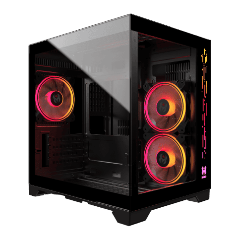 M.RED Crystal Sea Mini Noir Noir - Boîtier PC M.RED - grosbill.com - 0