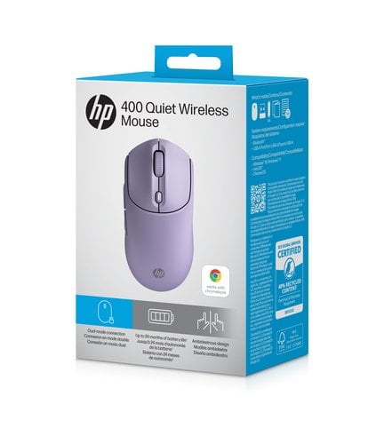HP 400 Quiet Purple Wireless Mouse EURO - Achat / Vente sur grosbill.com - 12