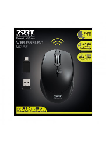 Port Office Pro Silent sans fil - Souris PC Port - grosbill.com - 3