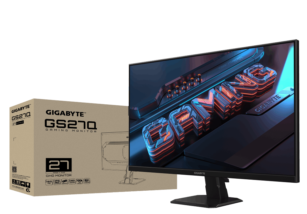Gigabyte 27 pouces  GS27Q - Ecran PC Gigabyte - grosbill.com - 1
