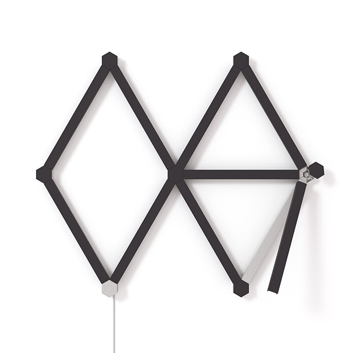 Nanoleaf Lines Skin Noir Mate - 9 pièces (NL59-0001BM-9PK) - Achat / Vente Objet connecté / Domotique sur grosbill.com - 2