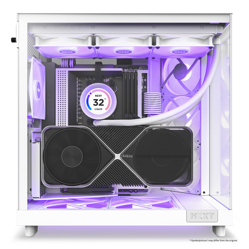 NZXT H6 Flow RGB Blanc Blanc - Boîtier PC NZXT - grosbill.com - 10