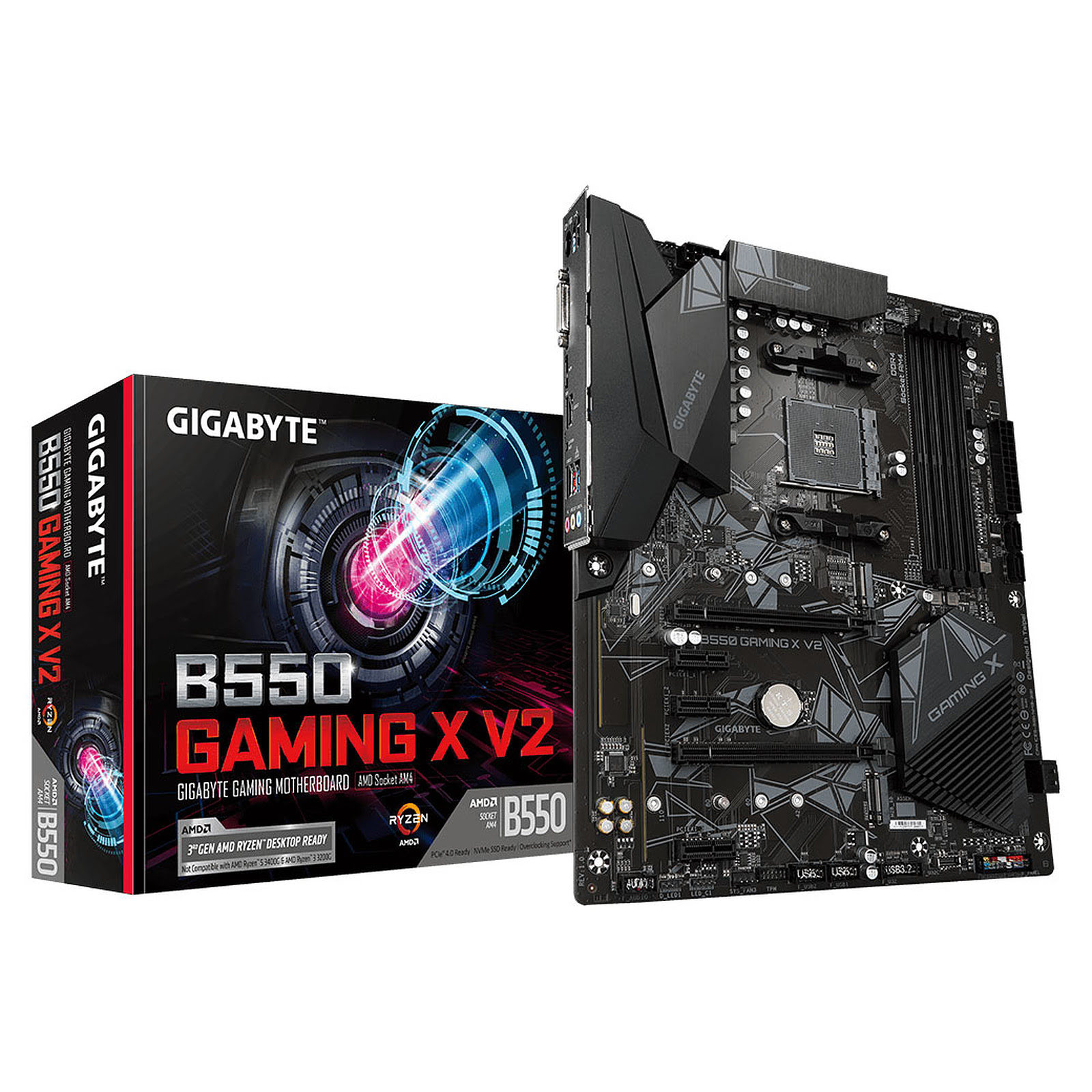 Gigabyte B550 GAMING X V2 ATX  - Carte mère Gigabyte - grosbill.com - 0