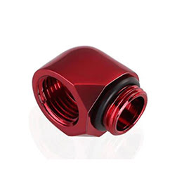 image produit CONSTRUCTEUR Fitting Male/Femelle 90° rouge - 14mm  Grosbill