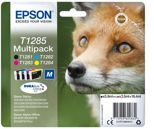 Epson - Noir, Cyan, Magenta, Jaune - C13T12854022 - Achat / Vente Consommable imprimante sur grosbill.com - 0