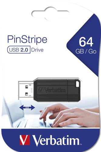 USB Memory/64GB Pinstripe Black - Achat / Vente sur grosbill.com - 4