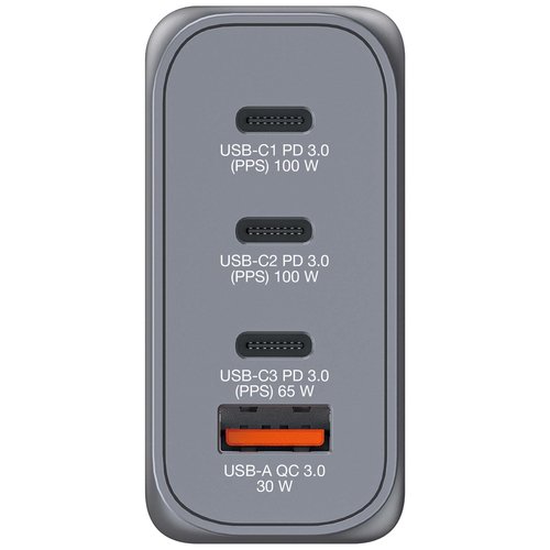 GNC-100 GaN Charger 4 Port 100W USB A/C - Achat / Vente sur grosbill.com - 1