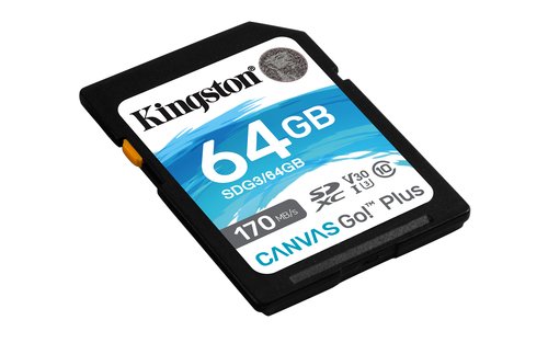 64GB SDXC Canvas 170R C10 UHS-I U3 V30 - Achat / Vente sur grosbill.com - 1
