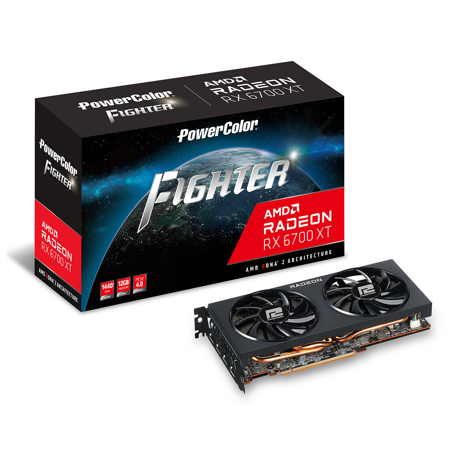 PowerColor RX 6700 XT Fighter  - Carte graphique PowerColor - 0