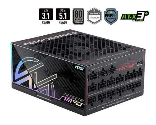 MSI 80+ Titanium (1300W) - Alimentation MSI - grosbill.com - 1