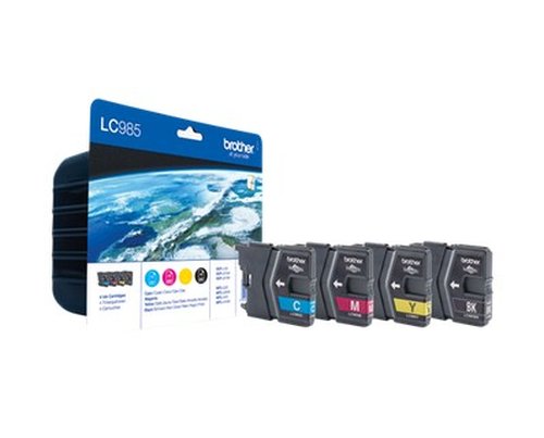 Brother - Noir, Cyan, Magenta, Jaune - LC985VALBP - Achat / Vente Consommable imprimante sur grosbill.com - 0