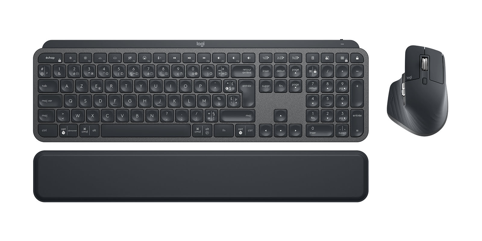 Logitech MX Keys Combo Graphite - Pack Clavier/Souris - 0