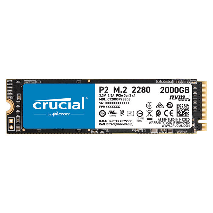 Crucial P2  M.2 - Disque SSD Crucial - grosbill.com - 0