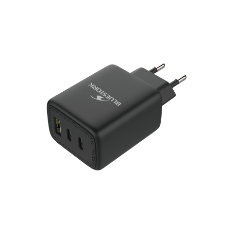 Bluestork Chargeur 65W PD - 3 ports + Câble USB-C 2m - Noir (PW-65-CCA-B) - Achat / Vente Chargeur sur grosbill.com - 5