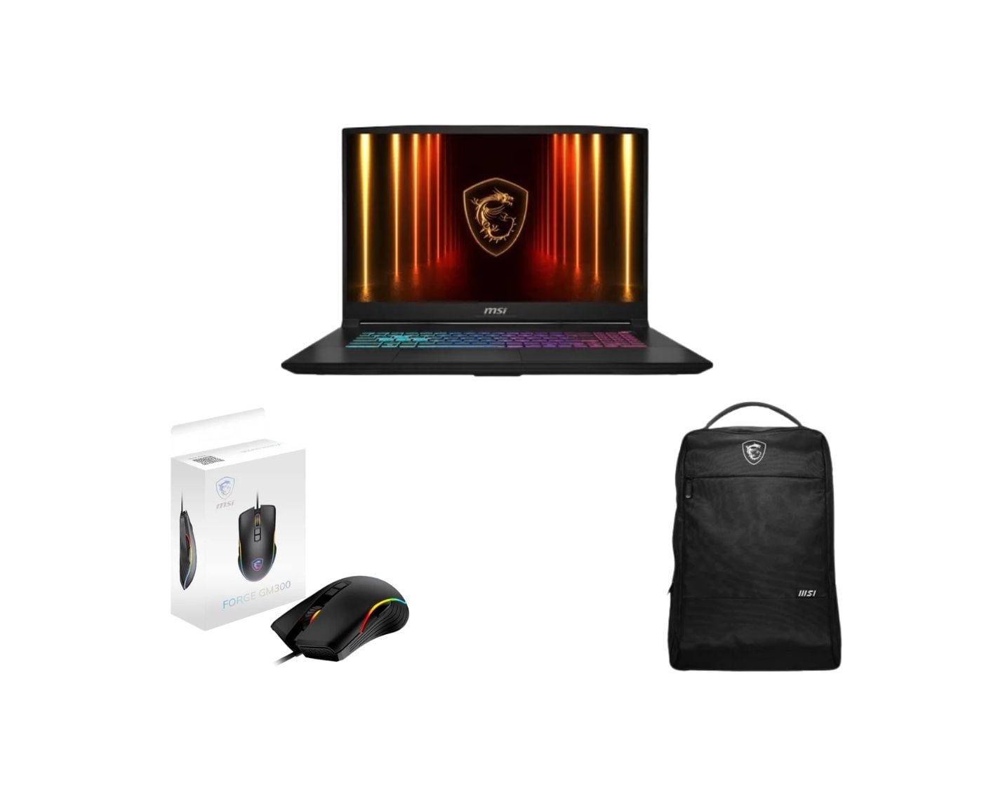 PC portable MSI 17.3"/i7-14650HX/5070/16/1T/W11 + sac + souris Grosbill