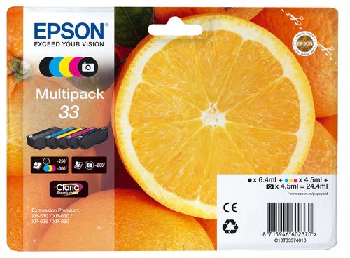 Epson EPSON Orange 33  Multipack   Noire/Cyan/Magenta/Ja