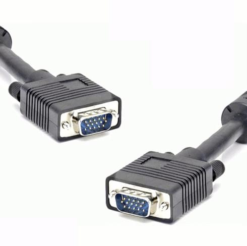 Câble SVGA M/M Blindé et Ferrite - 10m  - Connectique PC - 0