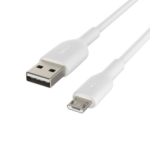 Micro-USB to USB-A Cable 1M White - Achat / Vente sur grosbill.com - 4