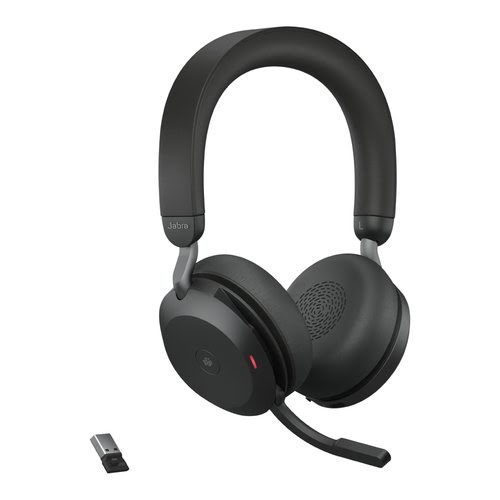 Jabra Evolve2 75 Link380a MS Stereo Blk Stereo - Micro-casque - 2