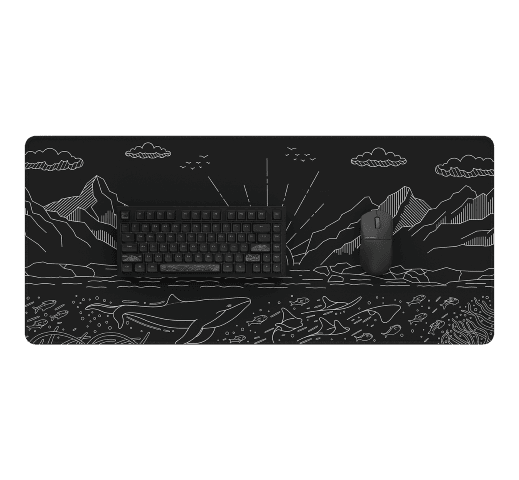 Dark Project Terra Nostra XL - Noir# - Tapis de souris - 1