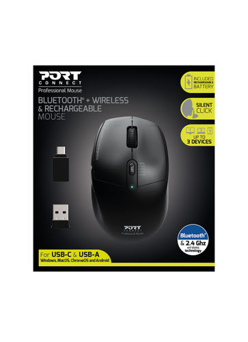 Port Bluetooth Pro sans fil/rechargeable - Souris PC Port - 1