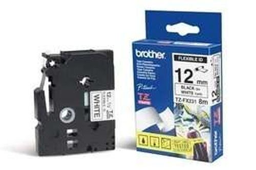 Tape/12mm black on white f P-Touch - Achat / Vente sur grosbill.com - 0