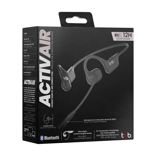 T'nB ACTIVAIR Air conduction Noir - Micro-casque - grosbill.com - 1