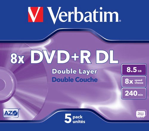 DVD+R/8.5GB 8x AdvAZO Double Layer 5pk - Achat / Vente sur grosbill.com - 1