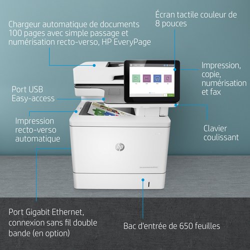  Color LaserJet Ent MFP M578c (7ZU87A#B19) - Achat / Vente sur grosbill.com - 14
