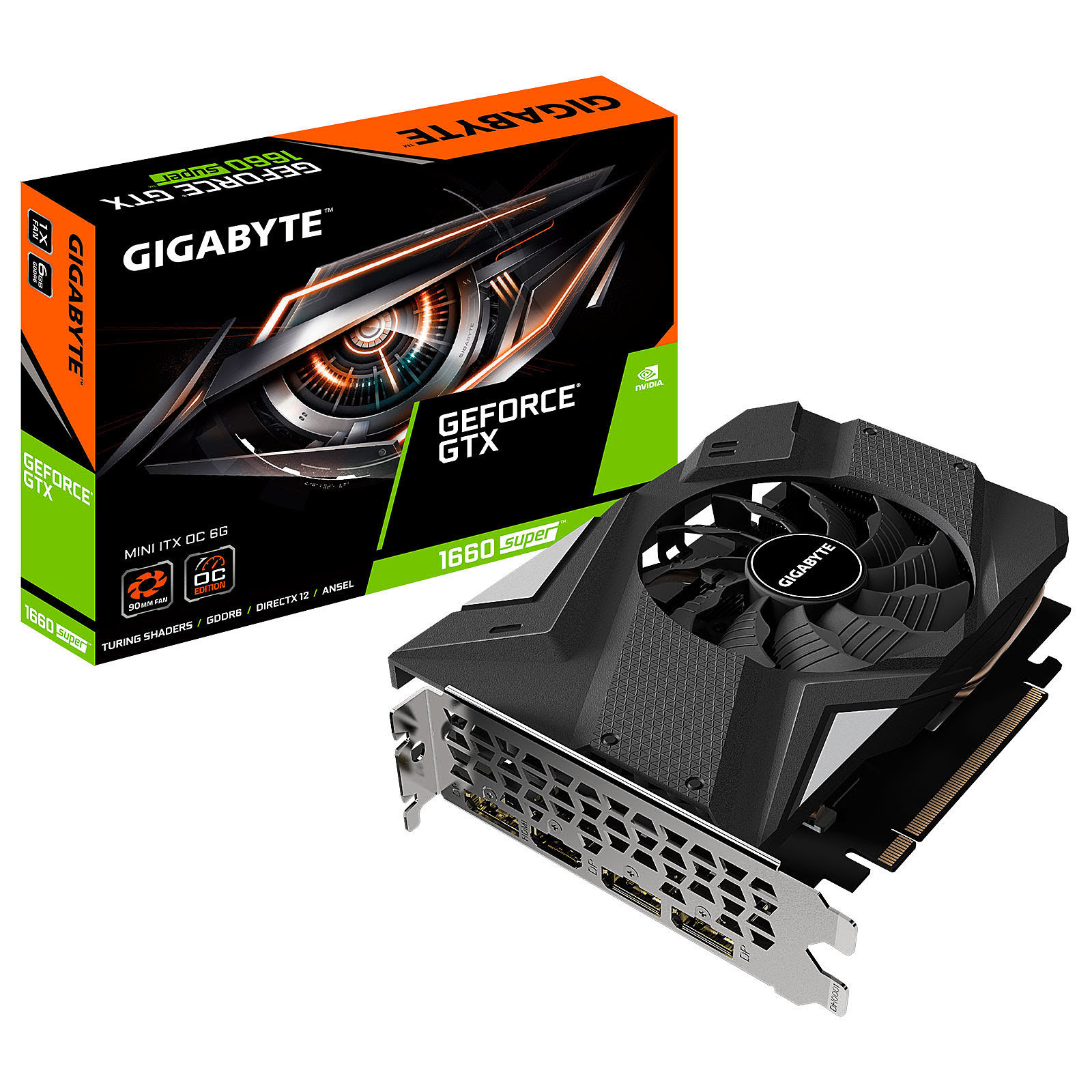 Gigabyte GTX 1660 SUPER MINI ITX OC 6G - Carte graphique Gigabyte - 0