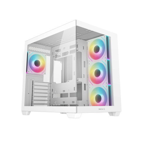 Deepcool CG530 4F Blanc-MT/SsAlim/ATX+LS520 SE 240mm Blanc Blanc - Boîtier PC - 1