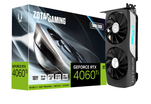 image produit ZOTAC Gaming GeForce RTX 4060 Ti 16GB Twin Edge Grosbill