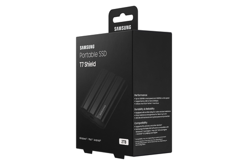 Samsung T7 SHIELD 2To Black (MU-PE2T0S/EU) - Achat / Vente Disque SSD externe sur grosbill.com - 9